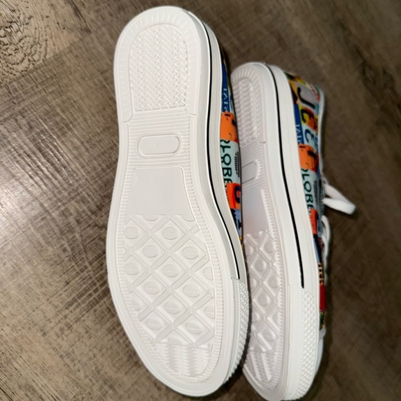 Jeep Girl License Plate Colorful Graphic Sneakers Size 8 - Picture 5 of 6